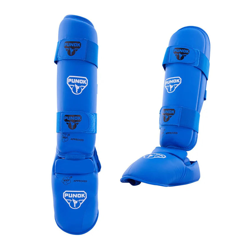 Punok WKF Approved BLUE Shin Instep